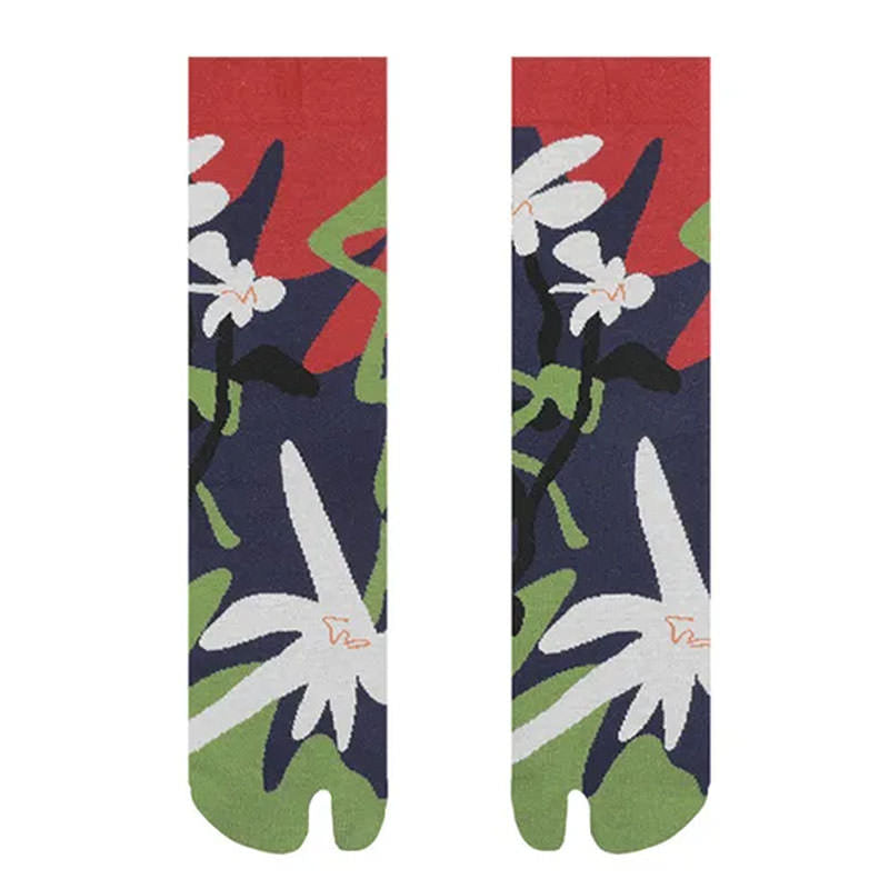 Secret Garden Split Toe Tabi Socks