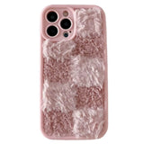 Fuzzy Checkered iPhone Case