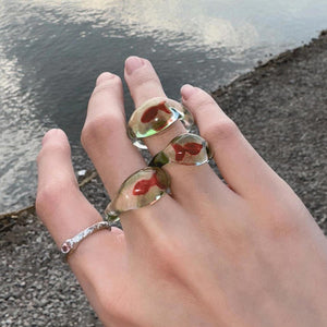 Goldfish Clear Resin Ring