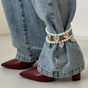 Softie Heart Ankle Bracelets