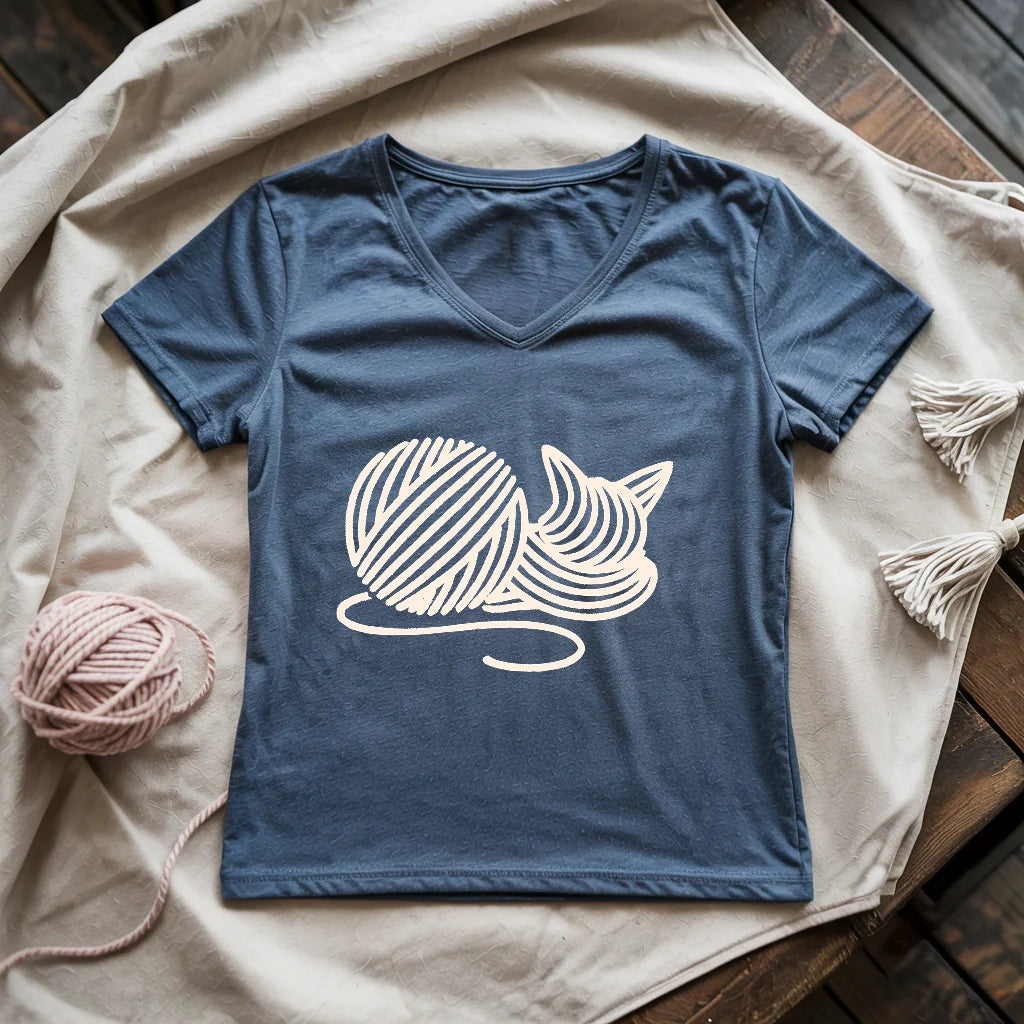 Knitten Lady V-neck