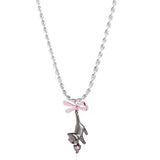 Kitten & Bow Necklace