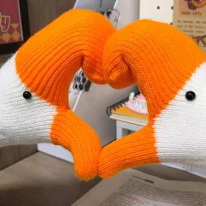 Knit Goose Winter Gloves