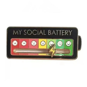 My Social Battery Pin