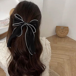 Old Money Pearl Hair Bow