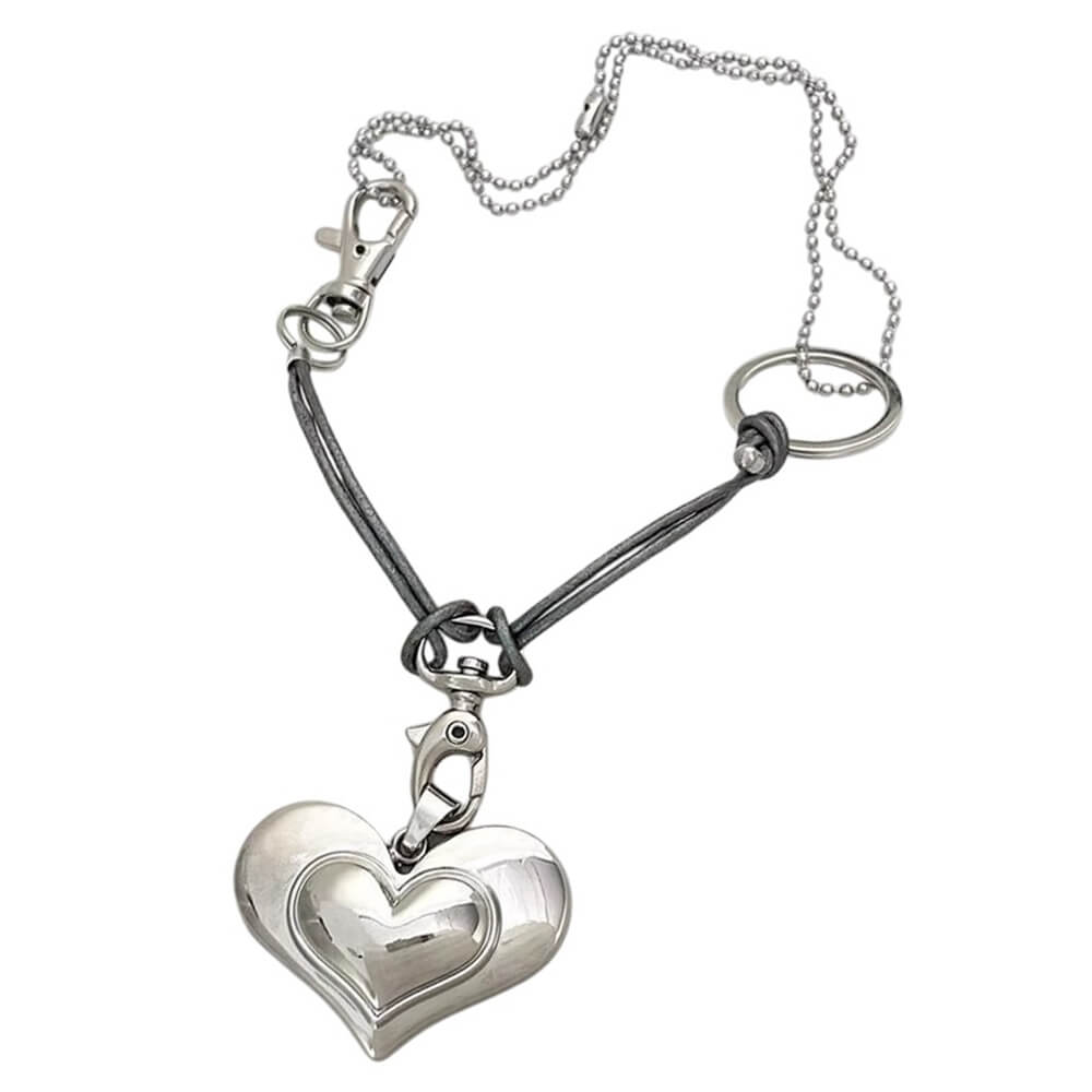 Oversized Heart Pendant Necklace