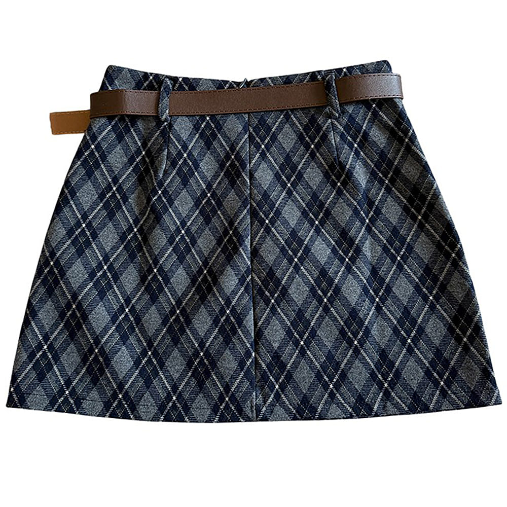 Library Crush Argyle Mini Skirt