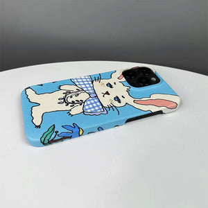 Preppy Style Rabbit iPhone Case