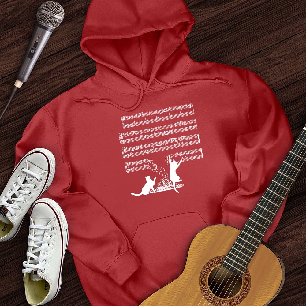 Cat Music Sheet Hoodie