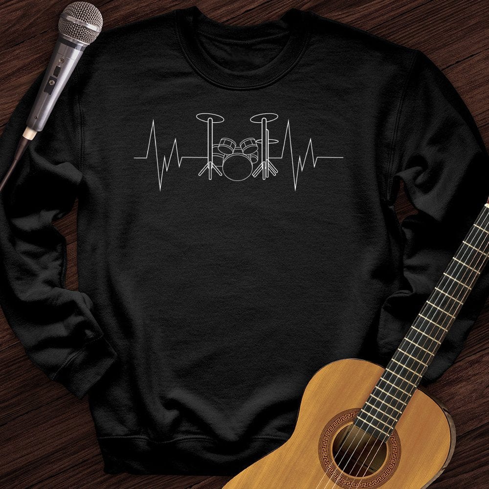 Drummer Heartbeat Crewneck