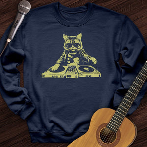 Cat DJ Crewneck
