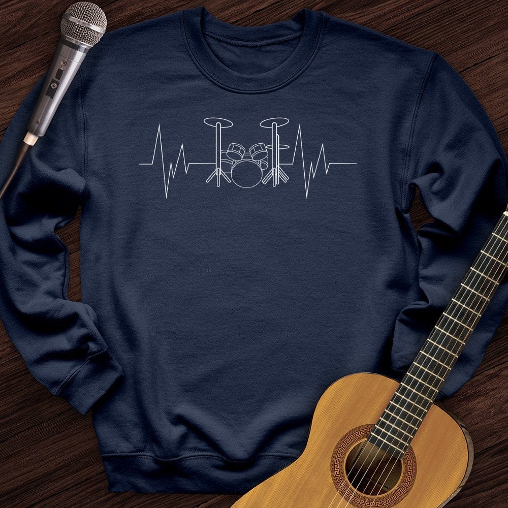Drummer Heartbeat Crewneck