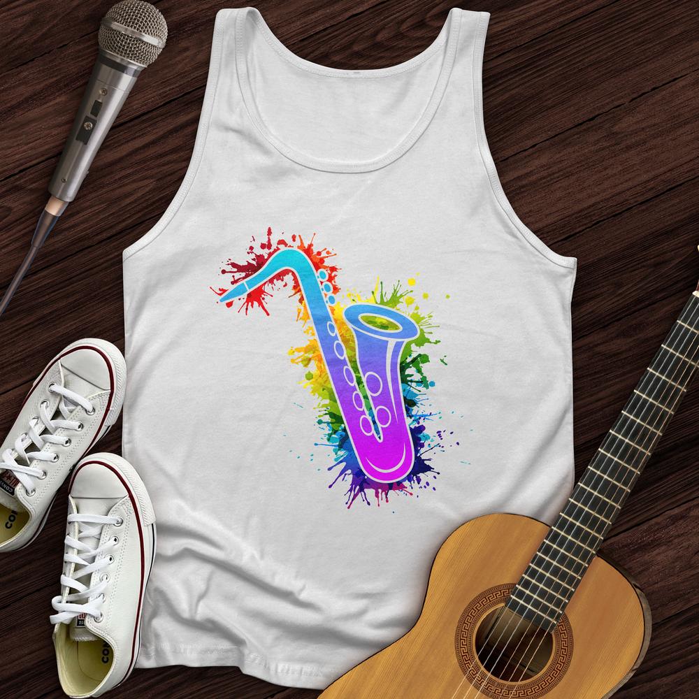 Graffiti Sax Tank Top
