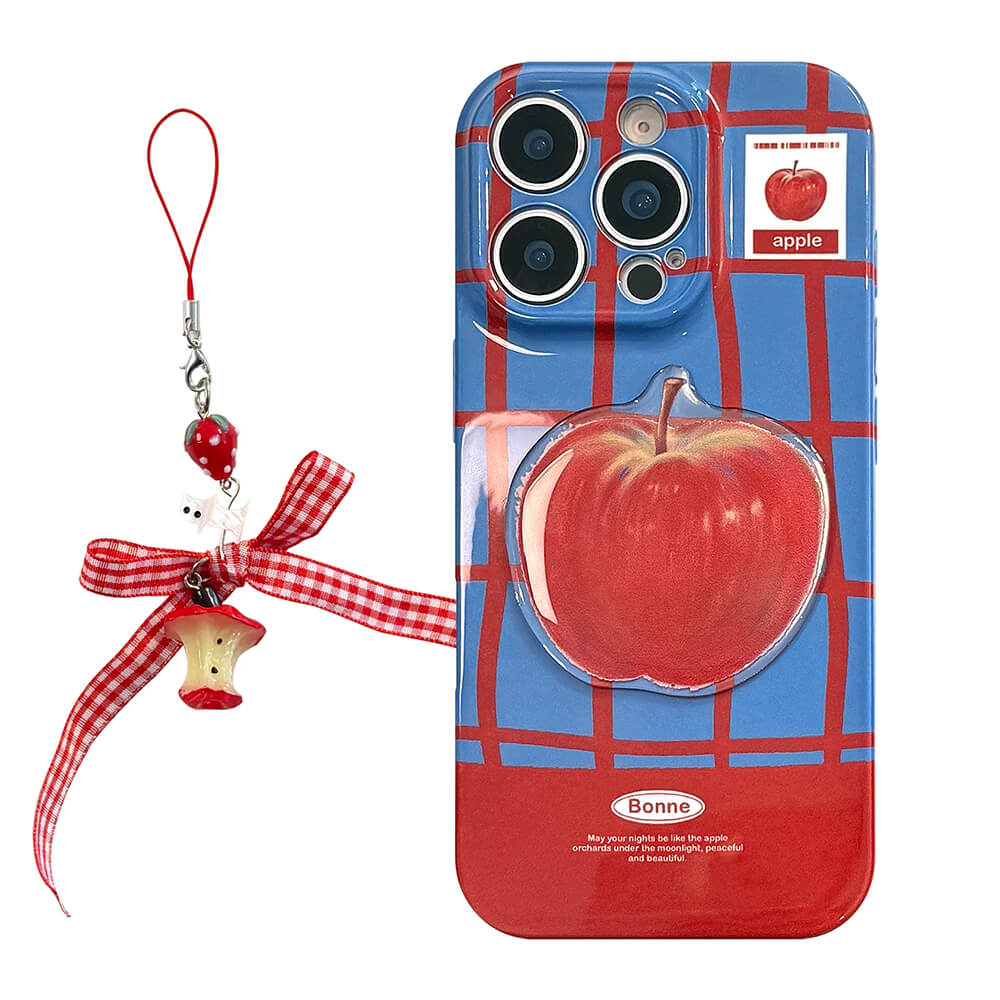 Apple Grid Patterned iPhone Case