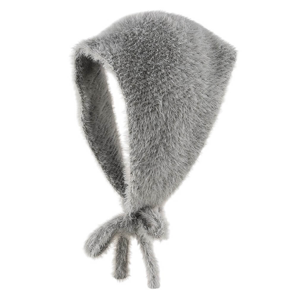Soft Fuzzy Winter Bandana Hat