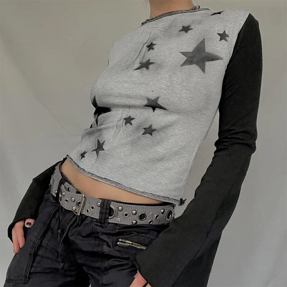 Star Girl Raglan Long Sleeve Top