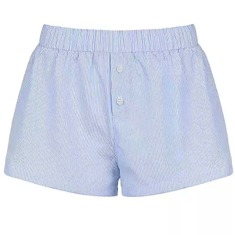 Soft Striped Lounge Shorts
