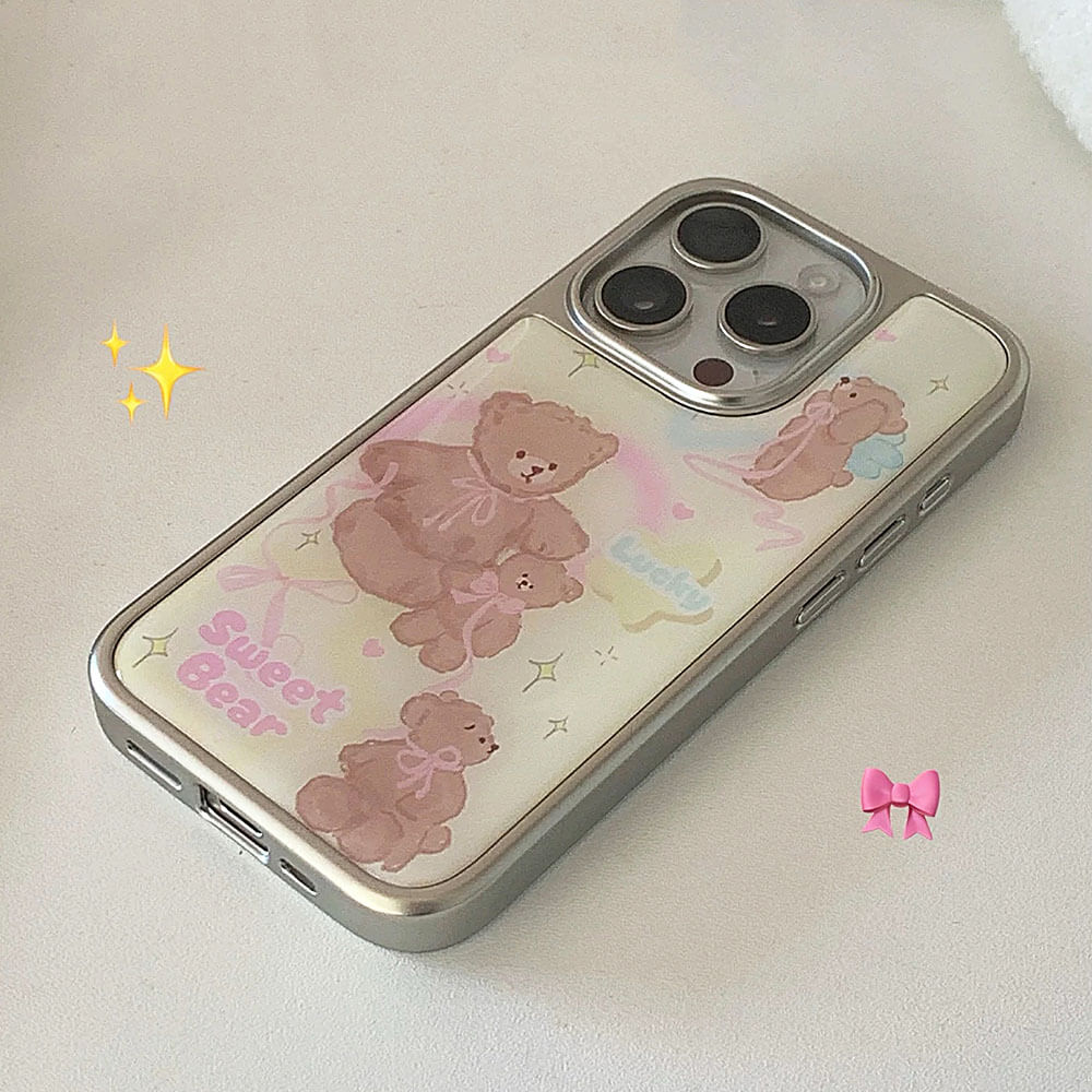Sweet Bear Aesthetic iPhone Case