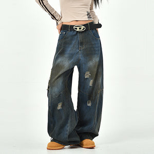 90s Distressed Baggy Jeans