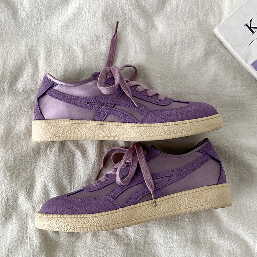 Violet Suede Retro Sneakers