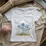 Yarn Field Lady V-neck