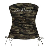 Y2K Camouflage Tube Top
