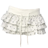 Star Girl Ruffled Mini Skirt